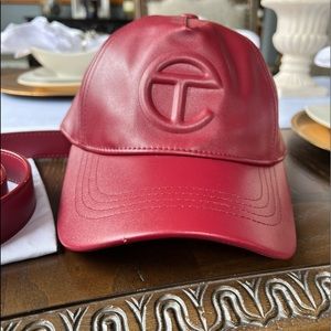 Telfar Hat and Belt Set - Oxblood